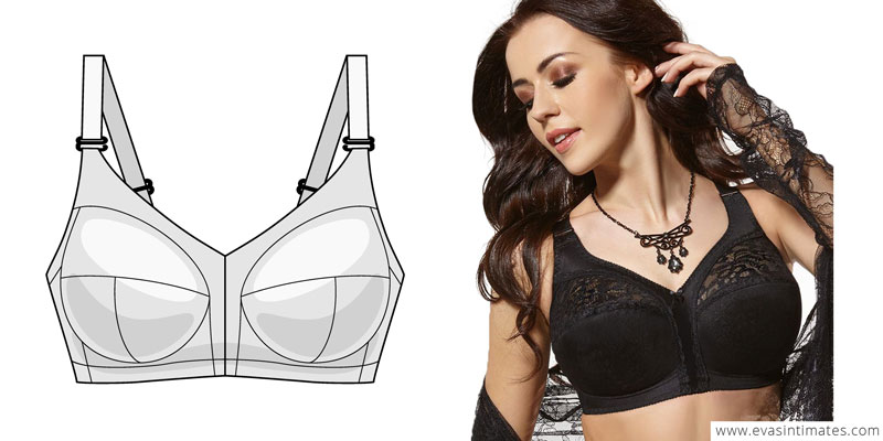 Full Support Non-Slip Convertible Bandeau Bra, Bandeau Bra with Support  (Skin,38/85D) : : Clothing, Shoes & Accessories