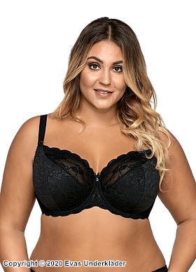 Comfortable bra, beautiful lace, B to L-cup