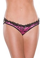 Thong panty with multiple straps and bow